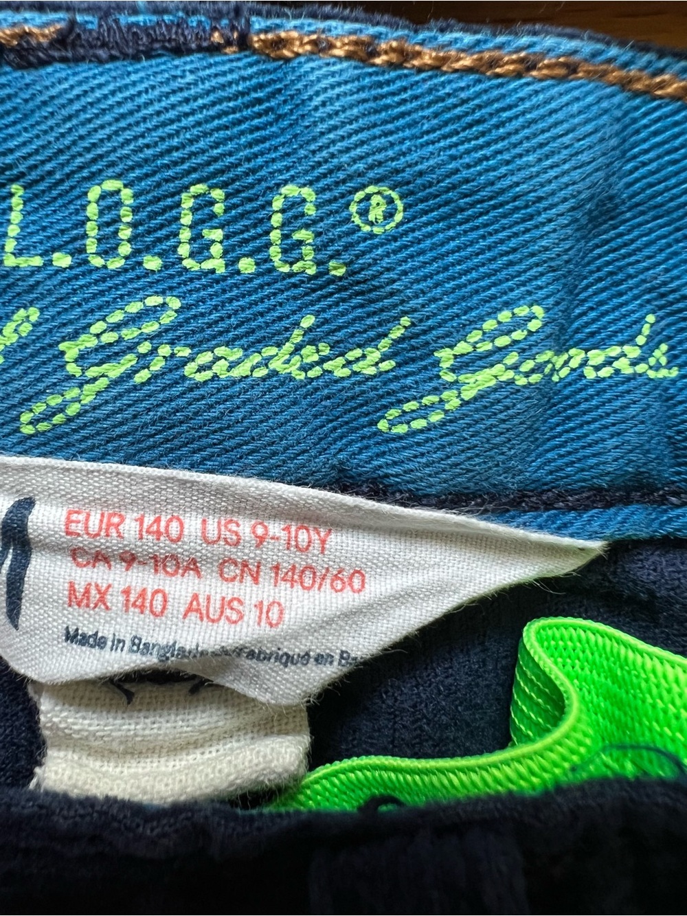 GAP Blue Striped Sweater Kids M and Blue Corduroy size 9-10 L.O.G.G. Pants - Picture 4 of 10